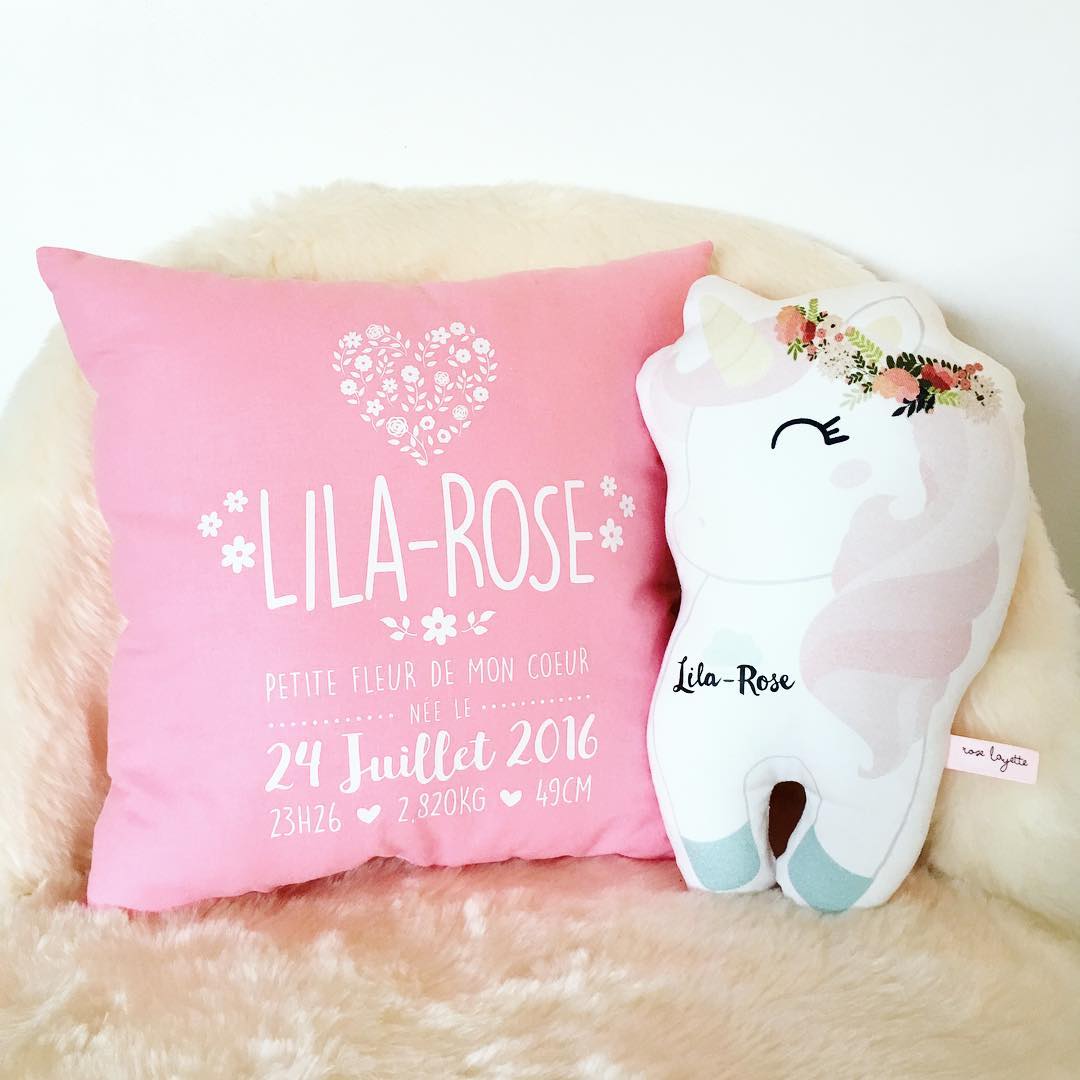 Commande Spéciale : Coussin de naissance 32x32