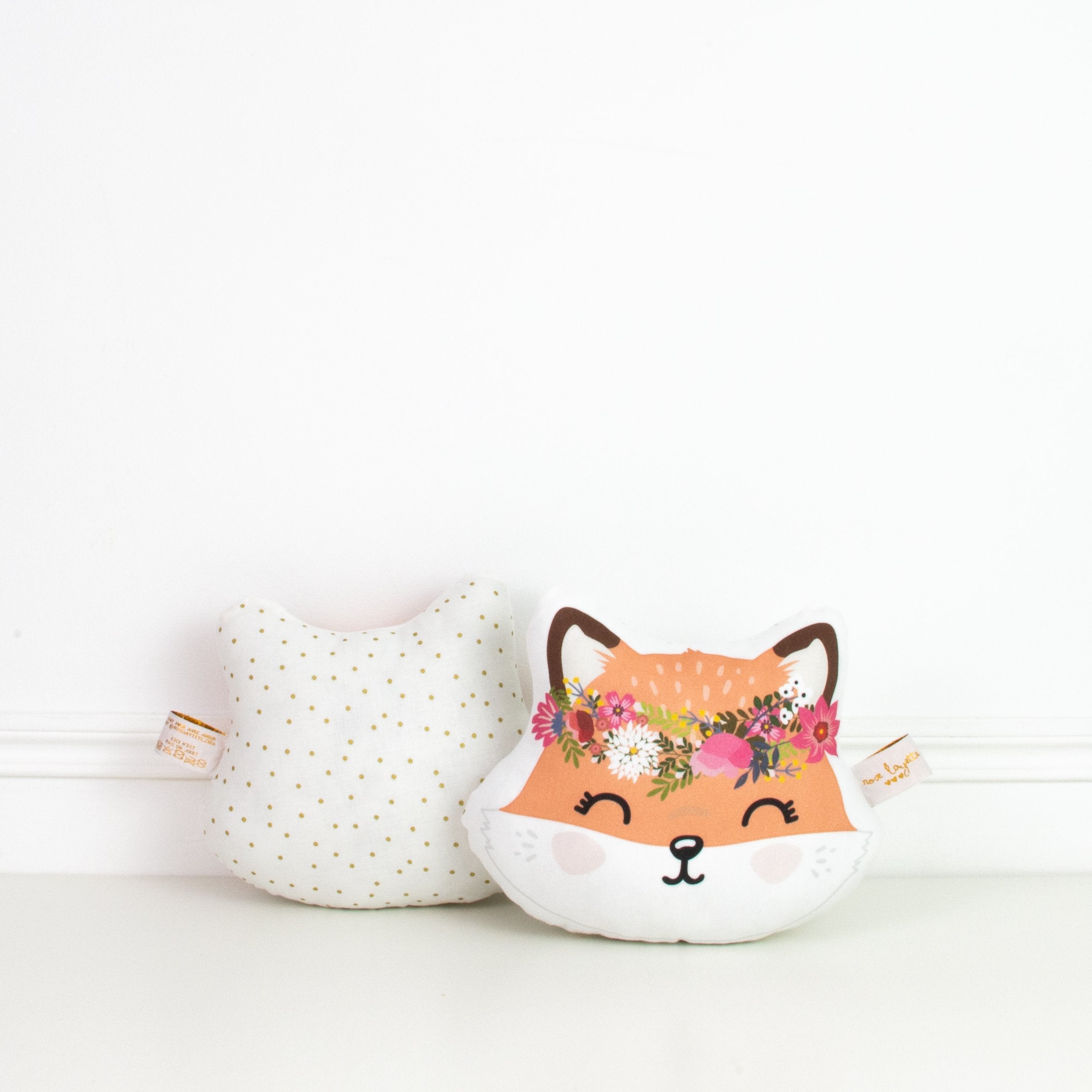 Petite tête de Lulu - Renard couronne de fleurs