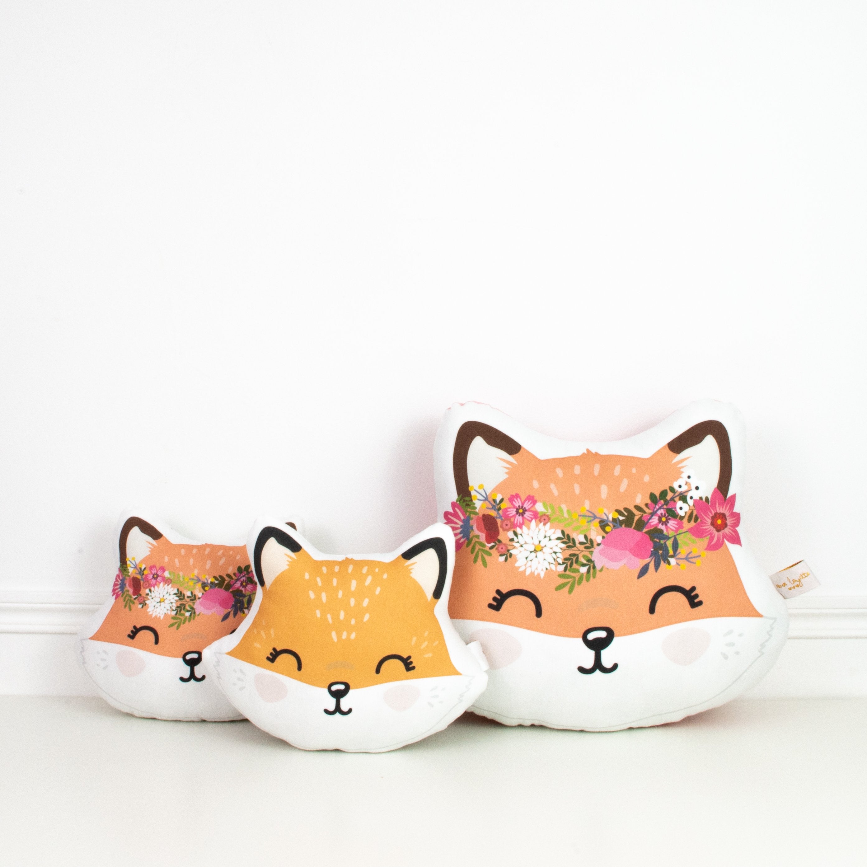 Petite tête de Lulu - Renard couronne de fleurs