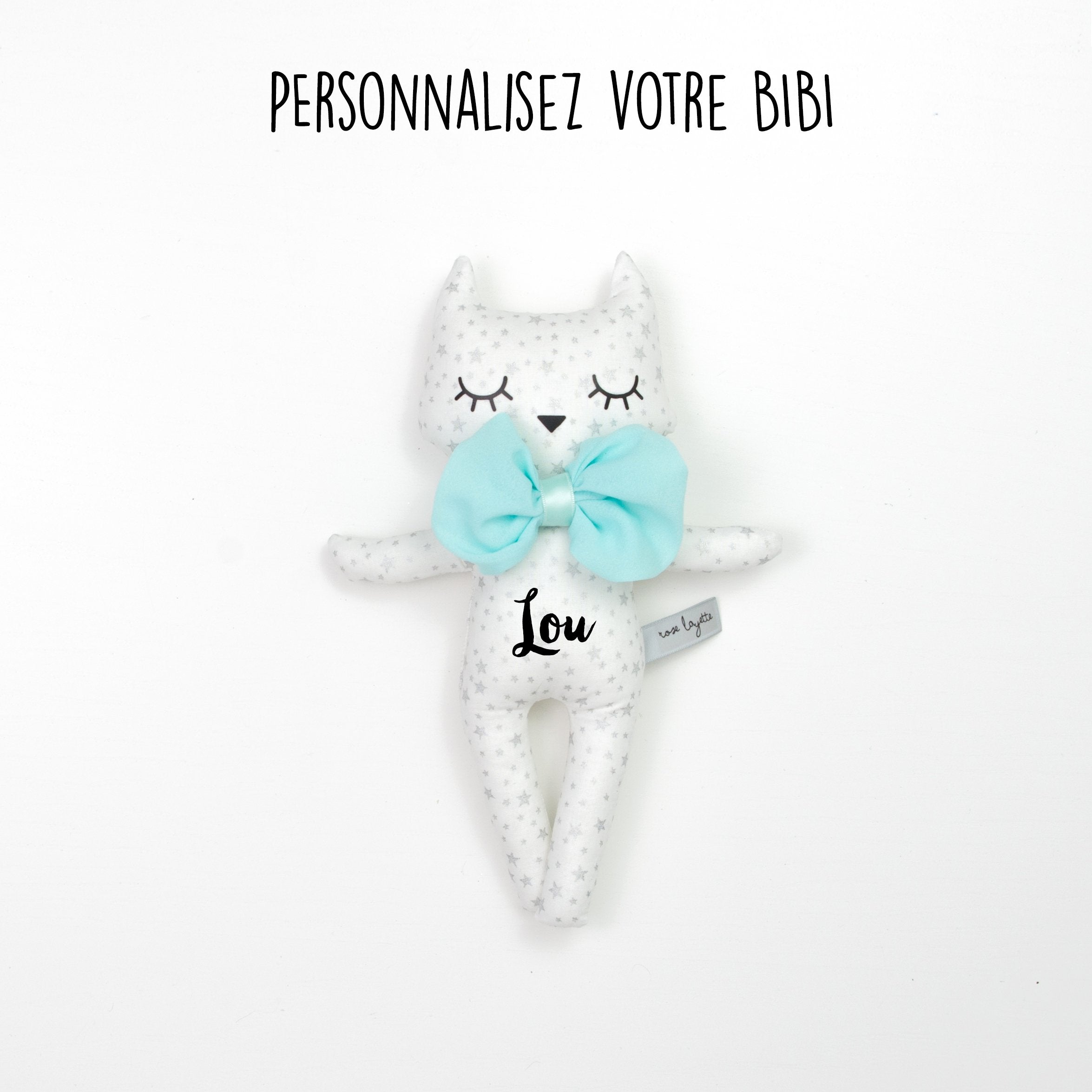 Le sac à Bibi Chat - Blanc Argenté