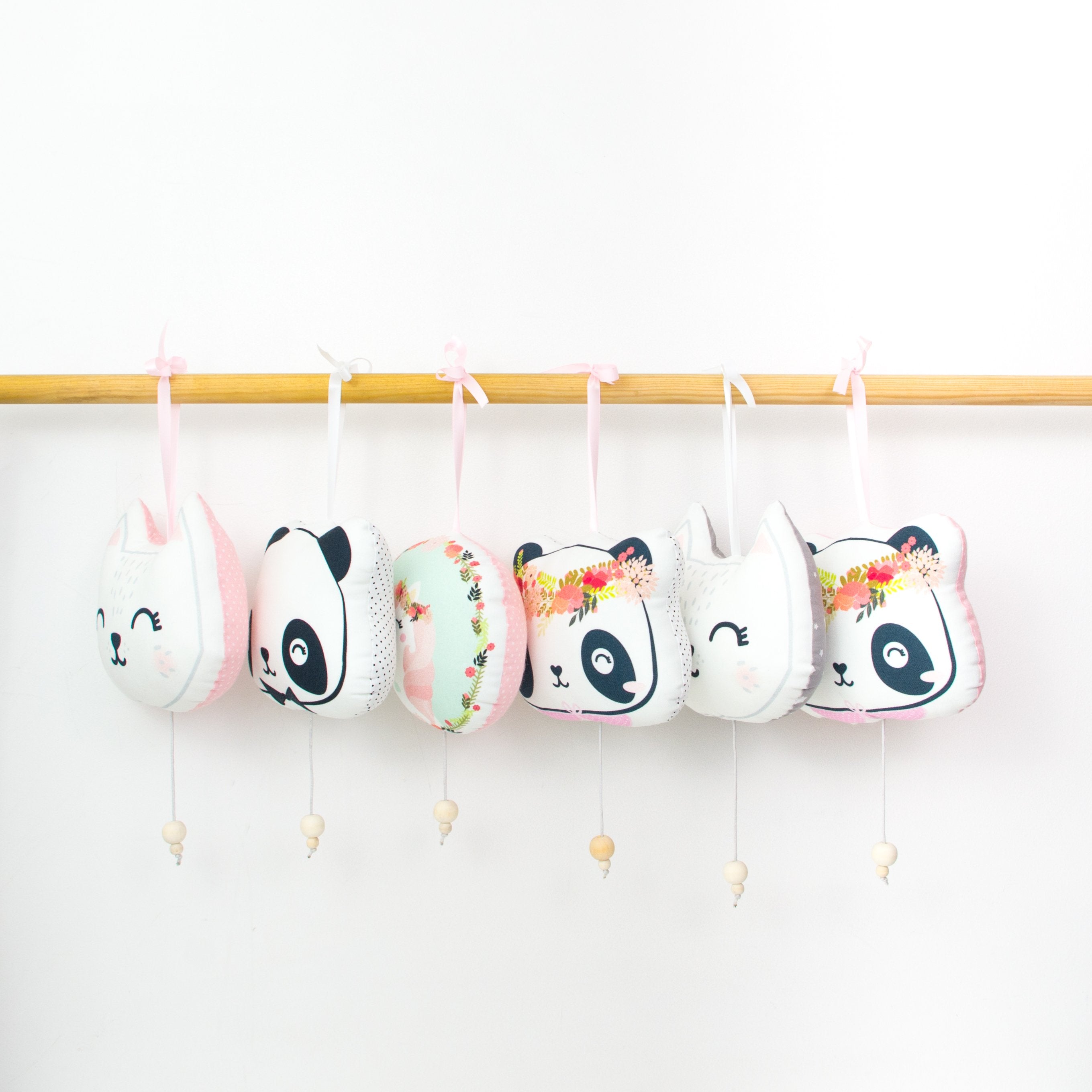 Coussin Musical - Chat Gris ou Rose