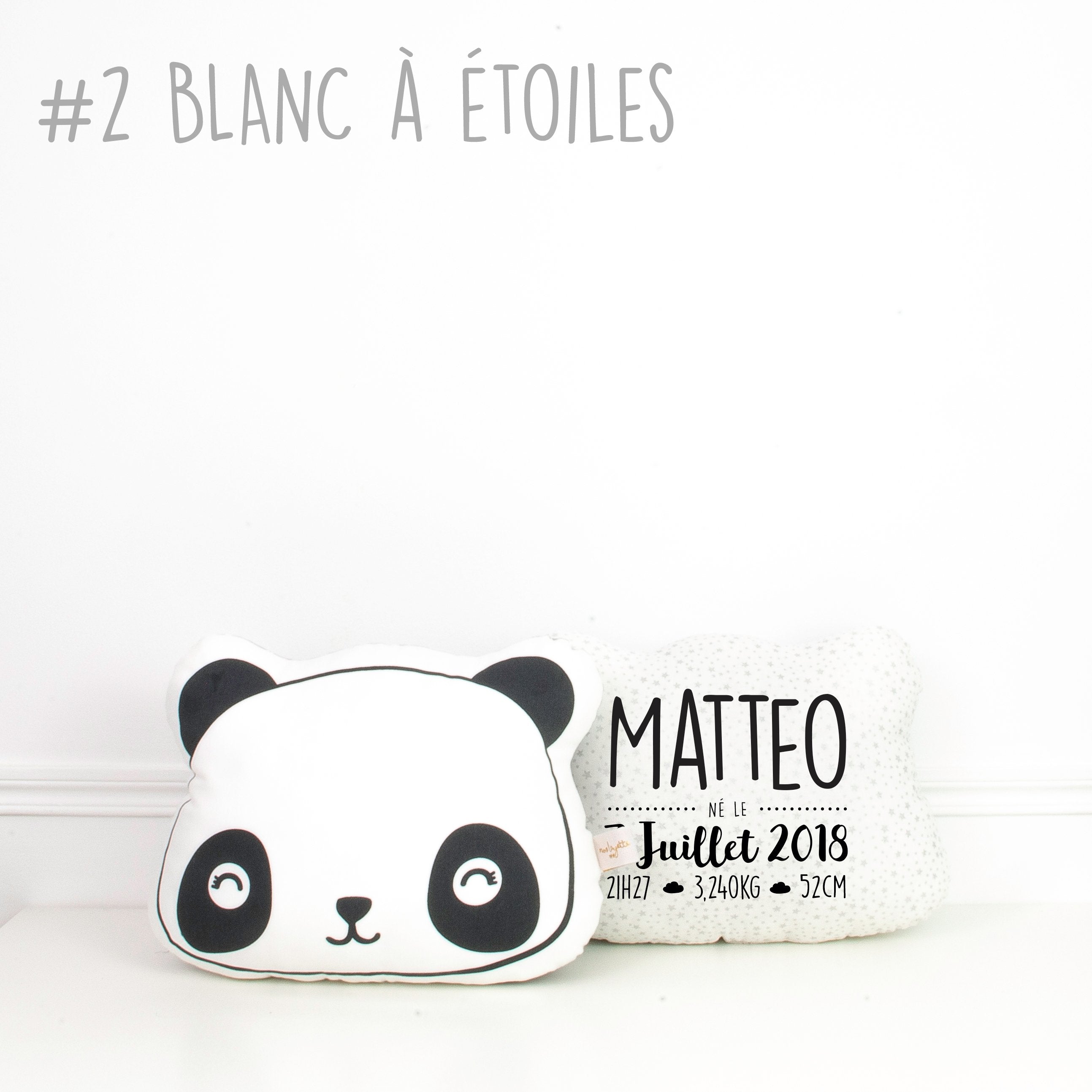 Coussin de Naissance - Panda