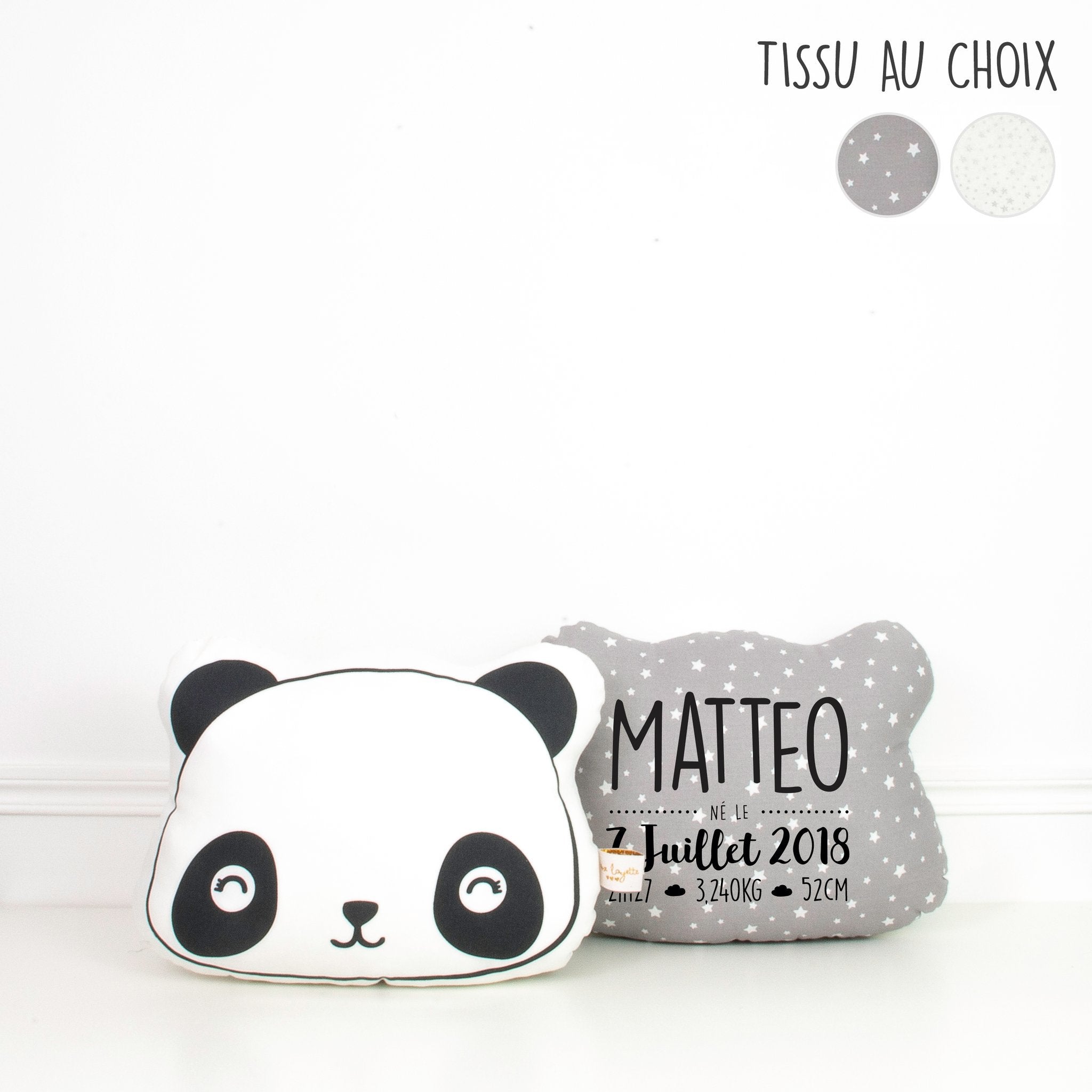 Coussin de Naissance - Panda