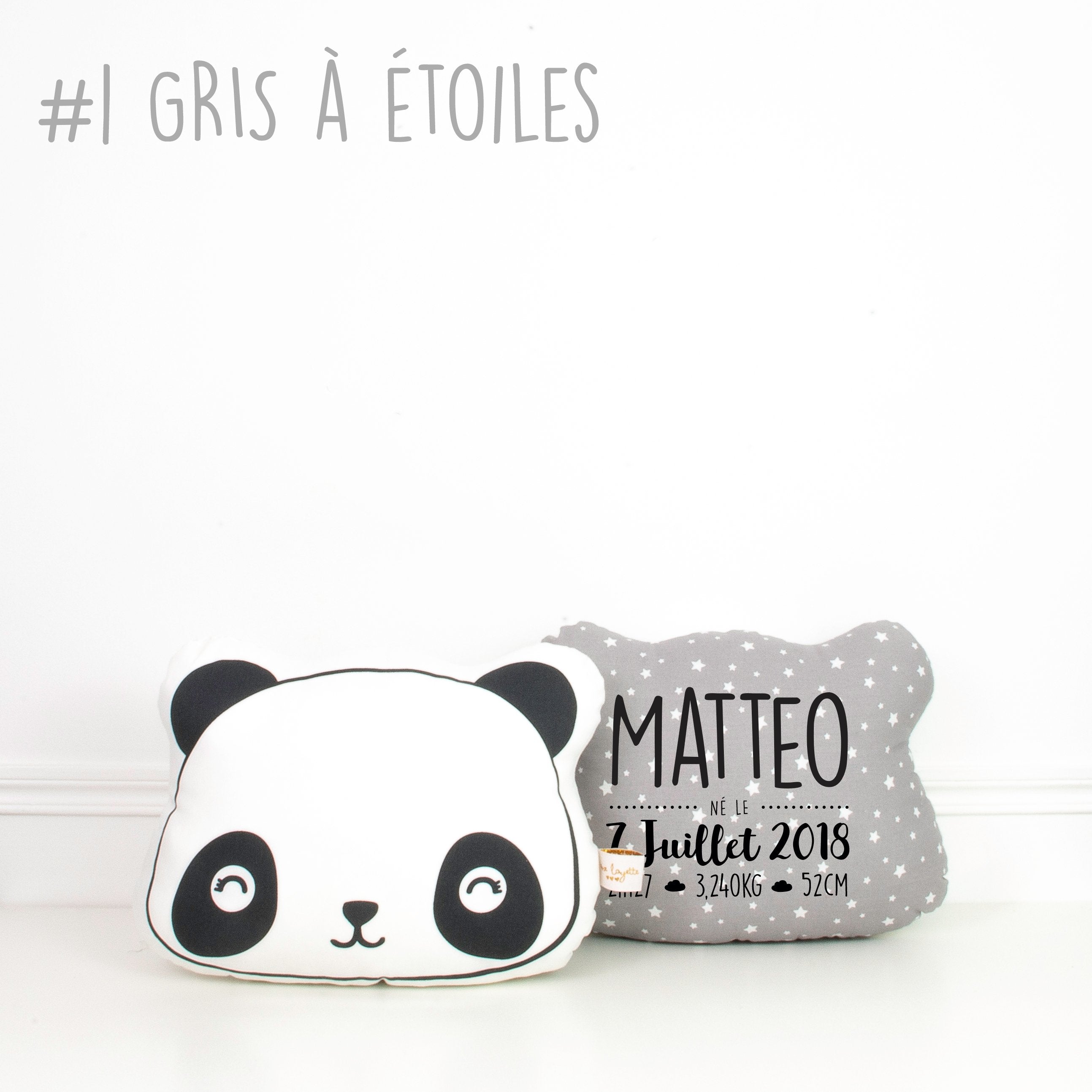 Coussin de Naissance - Panda