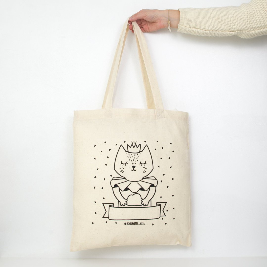 Coussin de Naissance - Chat rose