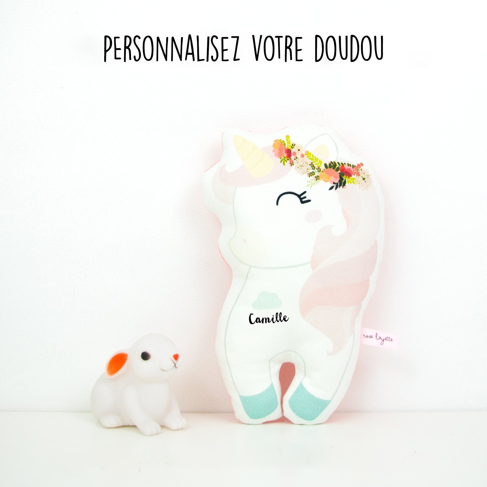 La boîte à Lily - Licorne guirlande & chaussons ou veilleuse